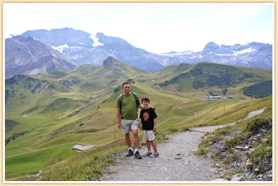 Hiking with Kids Adelboden Switzerland