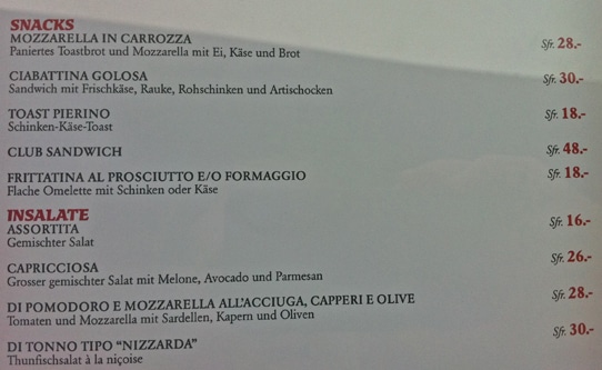 Club Sandwich Lake Lugano