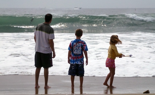 Family at Crystal Cove Beach Newport CA