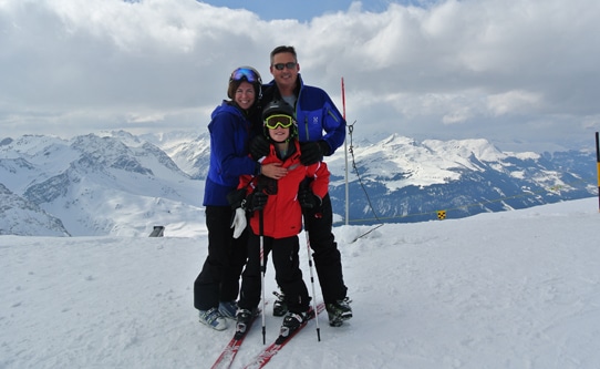 Family Skiing Parsenn Davos