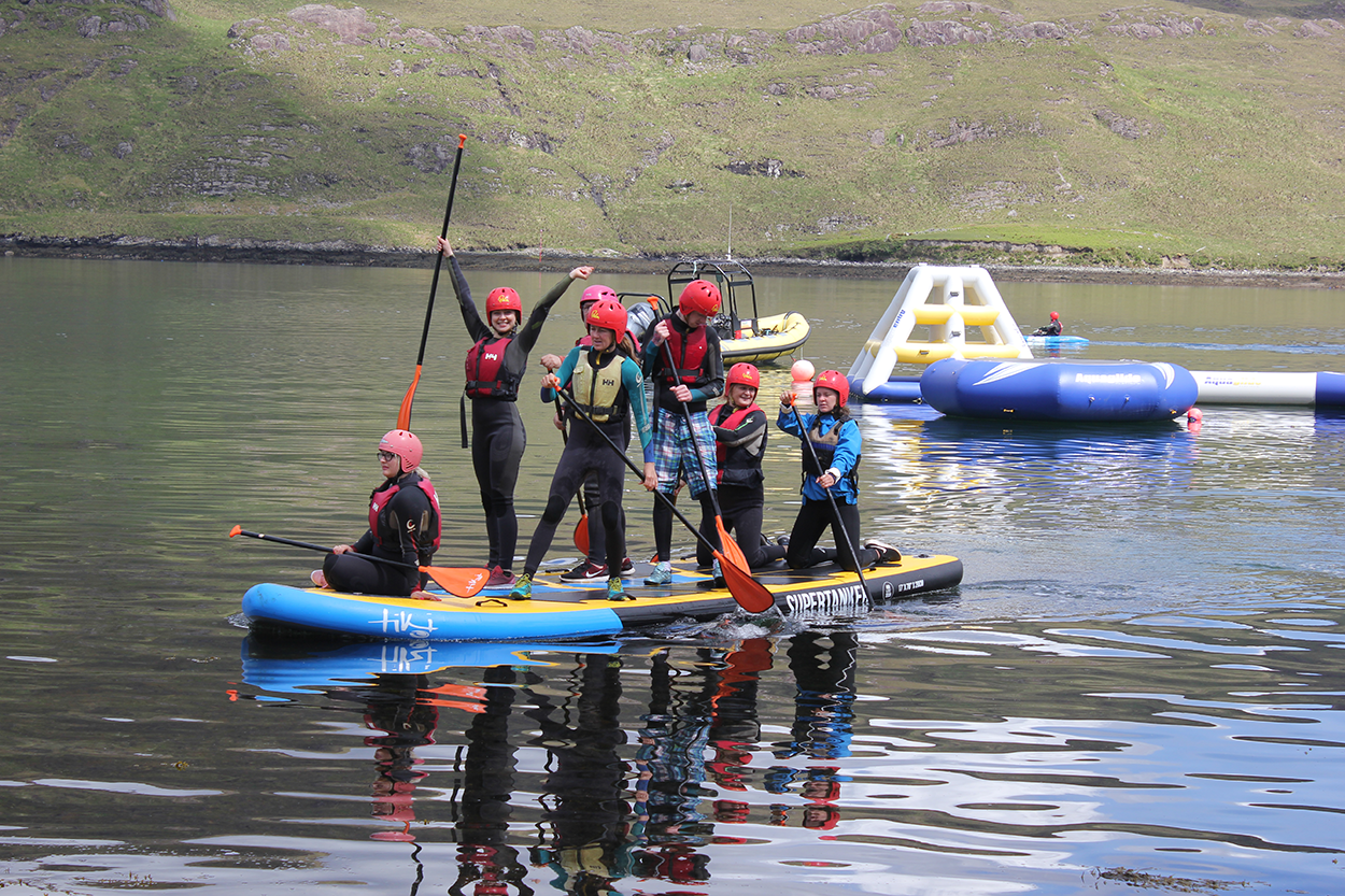 Giant SUP with Killary Adventure Company in Galway, Ireland. Photo by Killary Adventure Company 