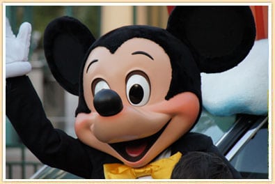 Photo of Mickey Mouse at Disneyland
