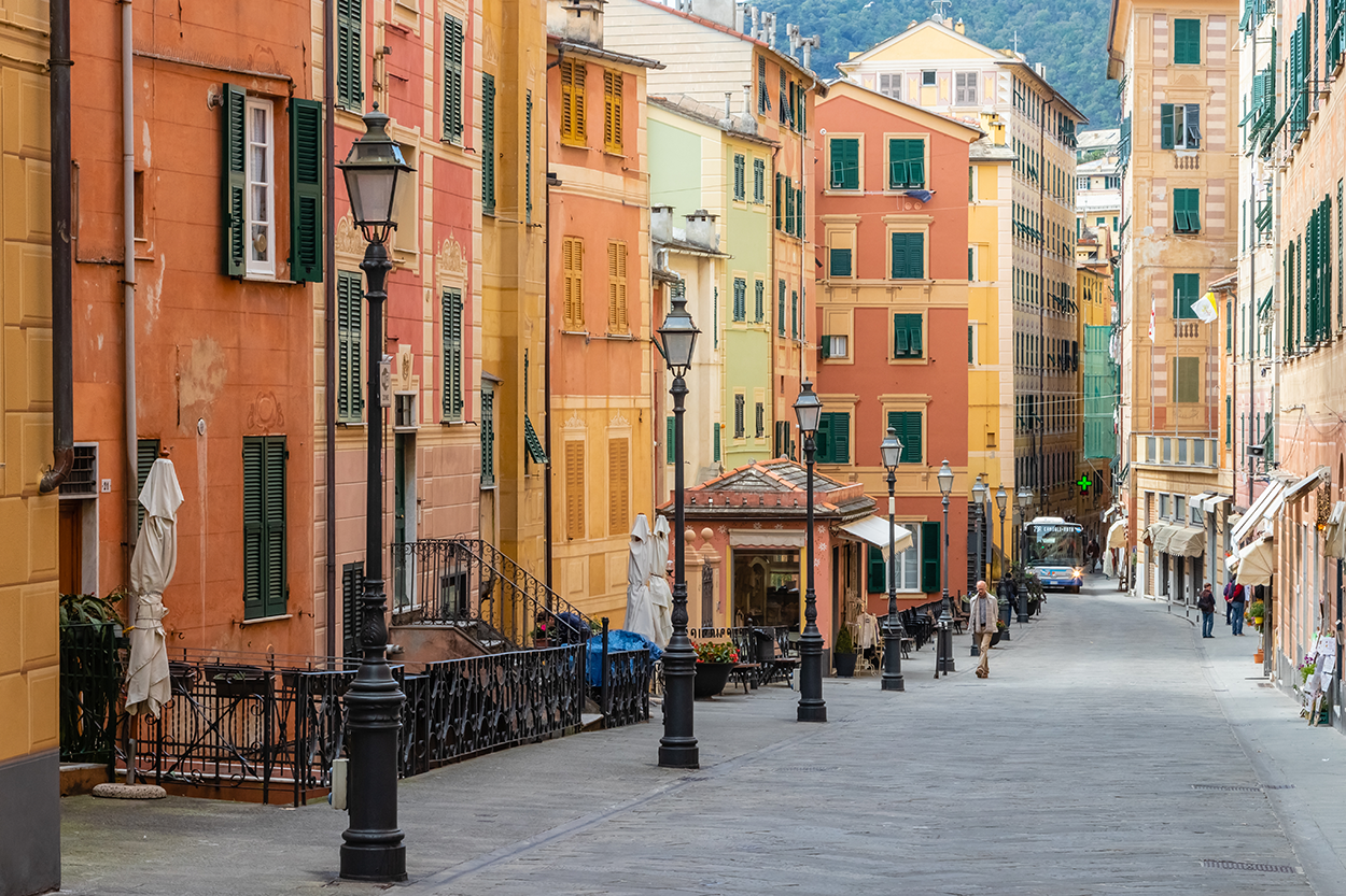 Streets of Camogli, Italy. Photo by philippe paternolli/AdobeStock