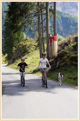 Scooter Bike Riding Adelboden Switzerland