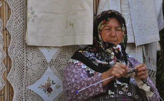 Woman in Village in Turkey