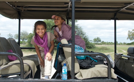 Girls Family Safari Botswana Africa