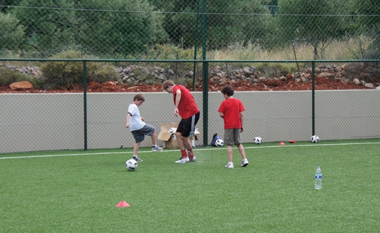 Training with Arsenal Football Coach Porto Elounda