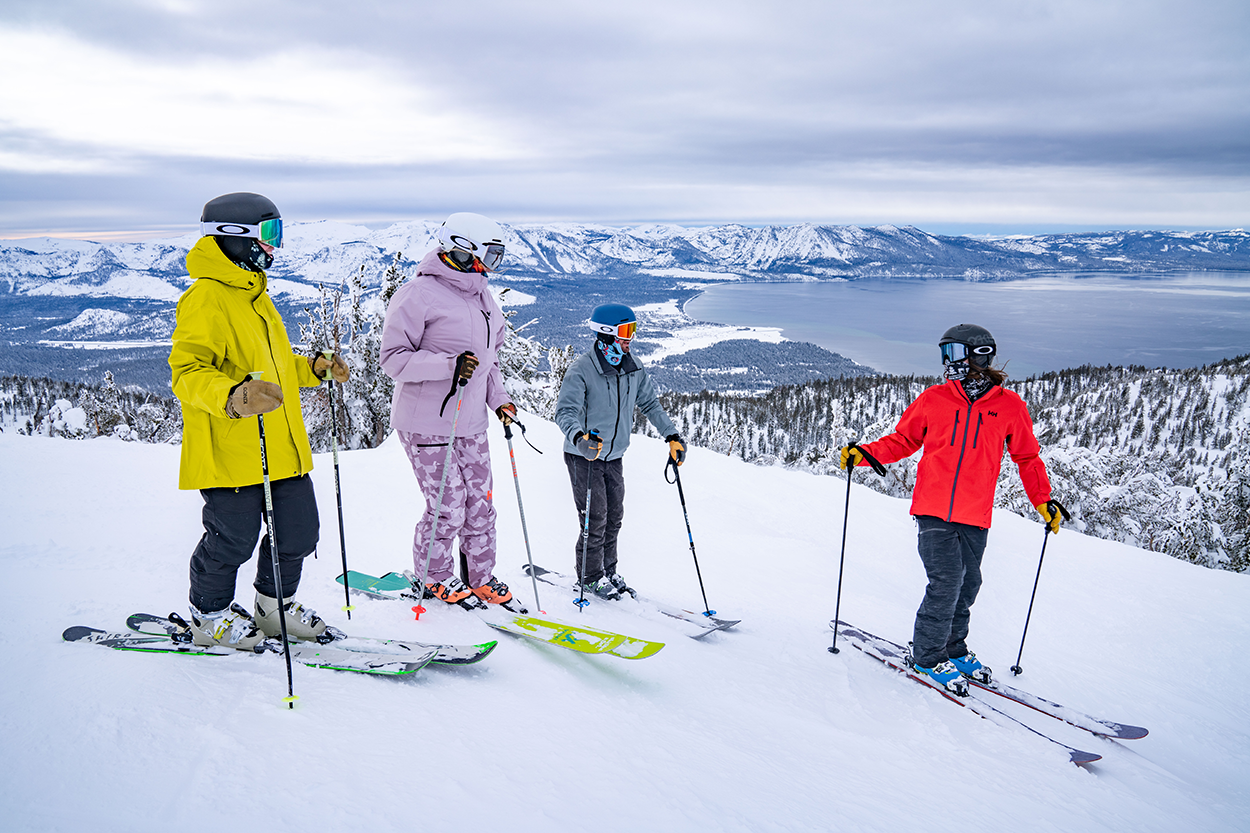 Learning how to ski at Heavenly Mountain Resort in Lake Tahoe, California