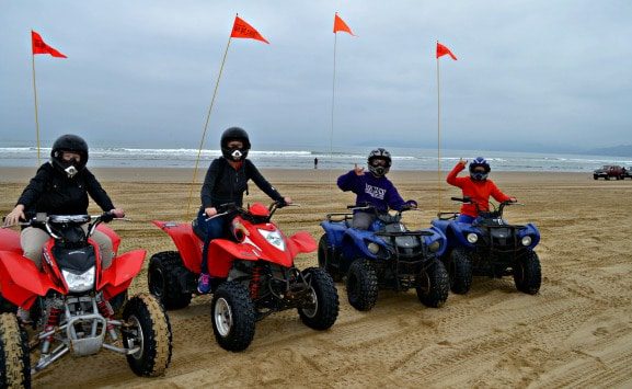 First-time riders can practice on the beach before tackling the dunes