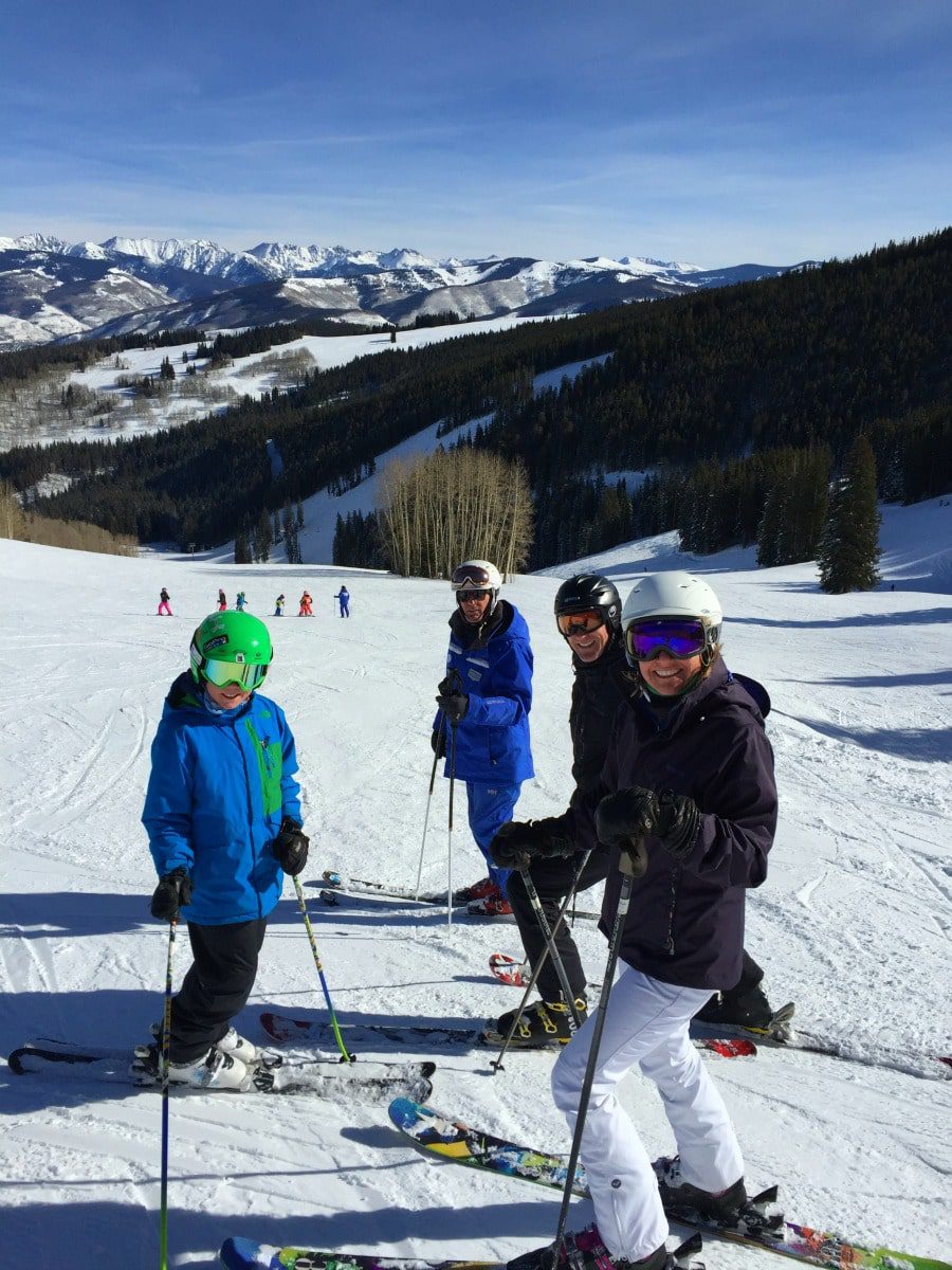 A private family lesson at Beaver Creek