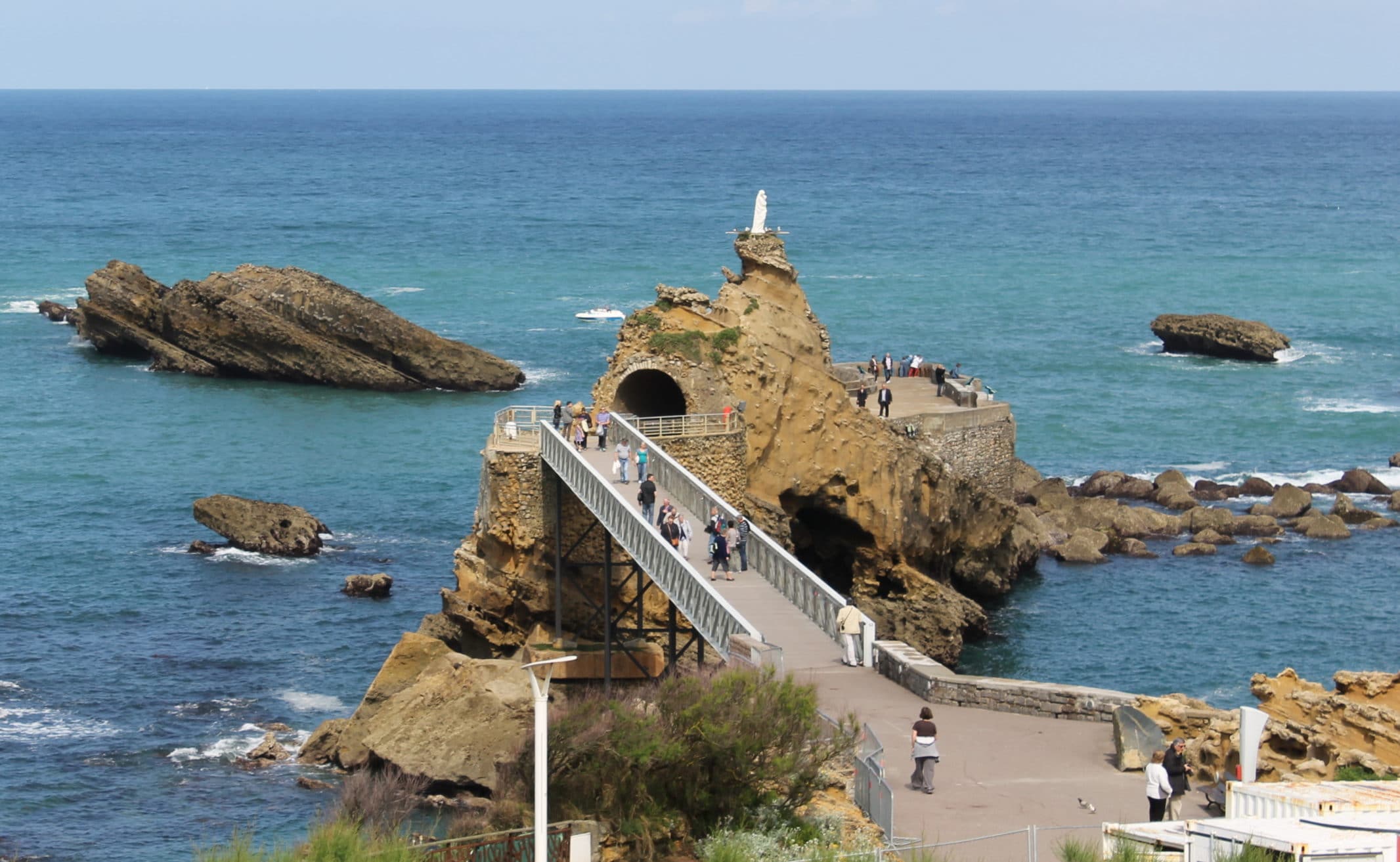 Biarritz Virgin Rock view