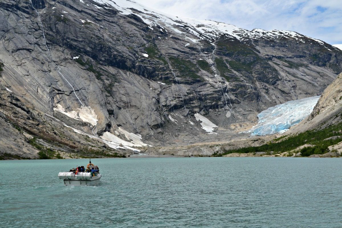 The adventure begins with a boat ride to the glacier