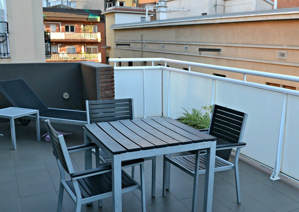 Patios provide extra living space in the apartments