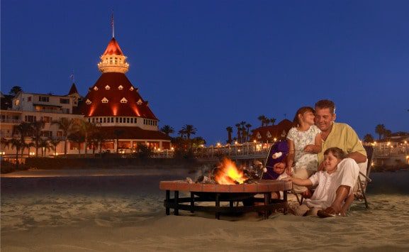 Celebrate a locals tradition with s'mores on the beach