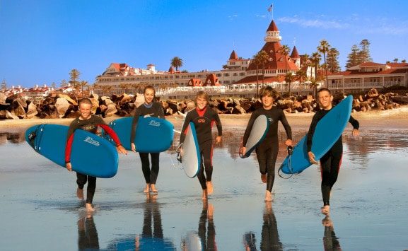 Surfboard rentals and lessons are available year-round