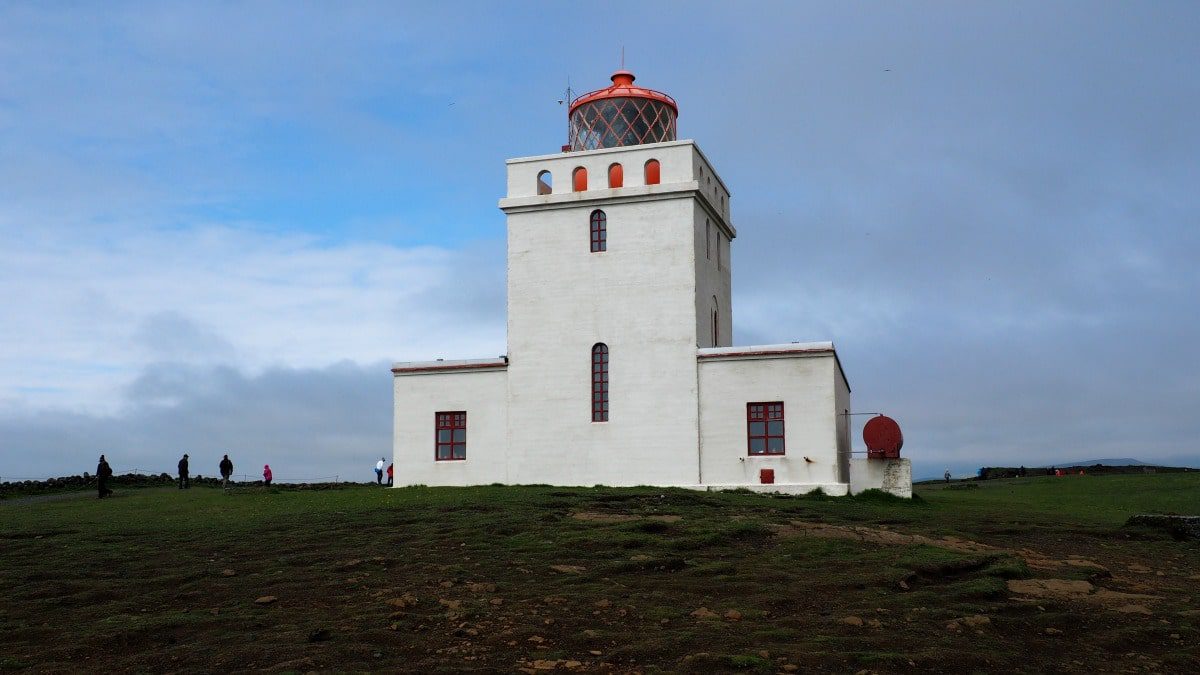Lighthouse Dyrhaloey in Iceland