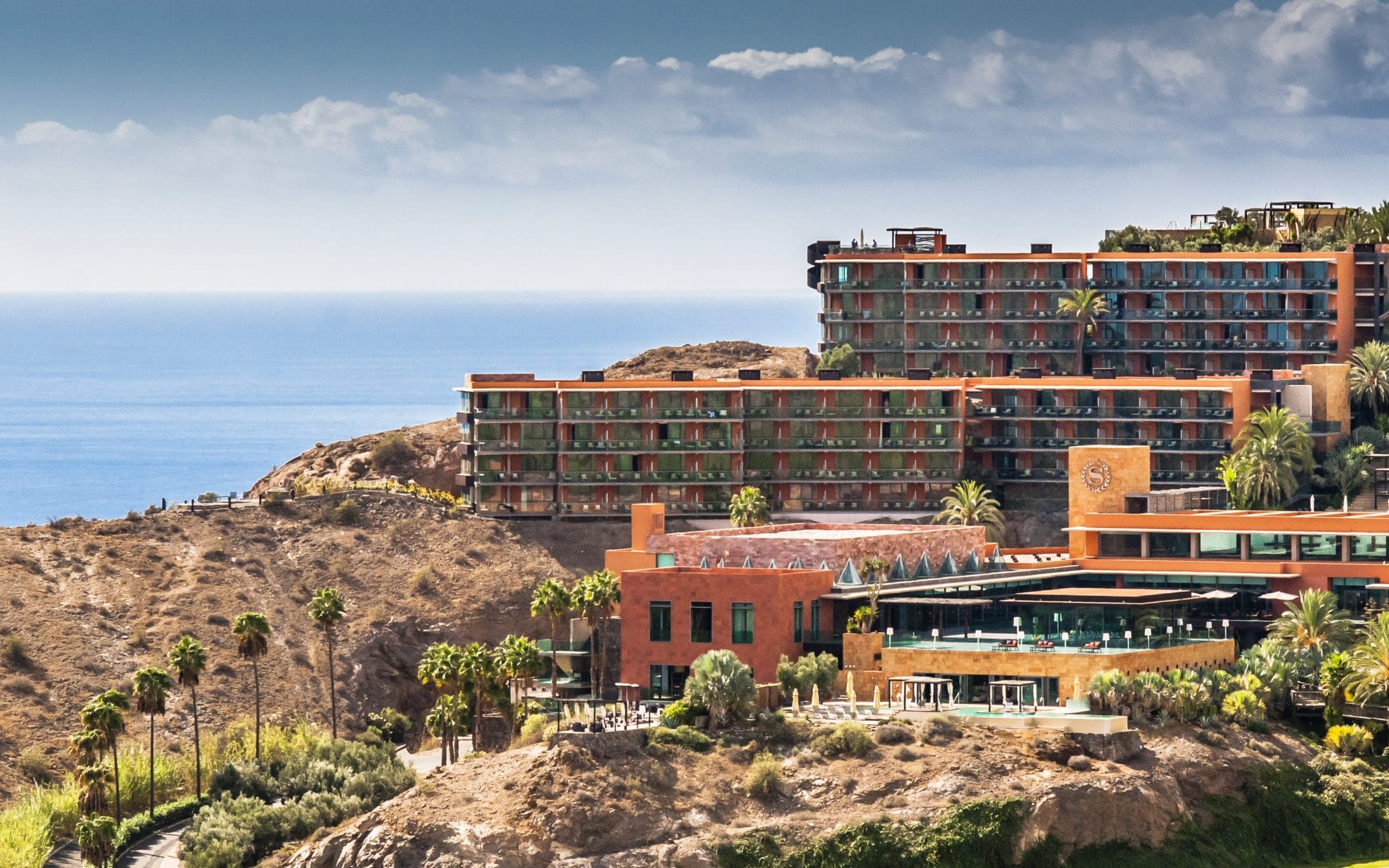 The Sheraton Gran Canaria Salobre Golf Resort is an architectural masterpiece built into the mountainside