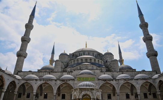 Inside Blue Mosque Istanbul Turkey