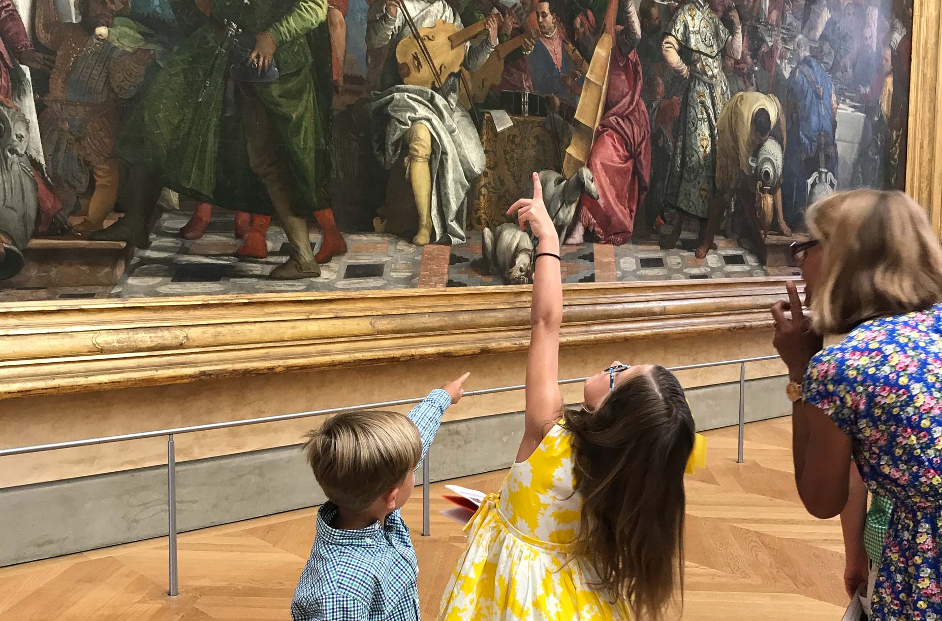 Kids at a museum