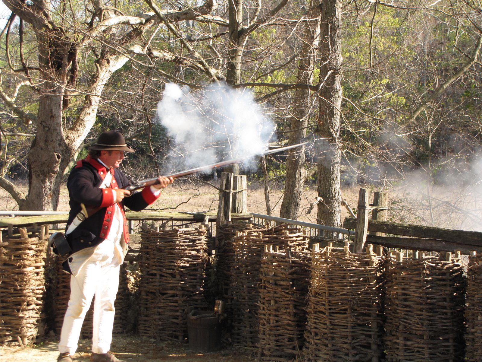 Firing Musket Williamsburg Virginia
