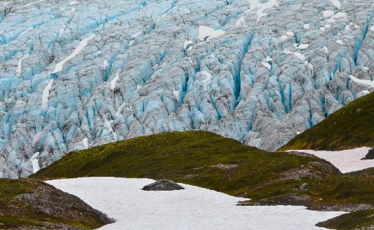 exit glacier close up alaska