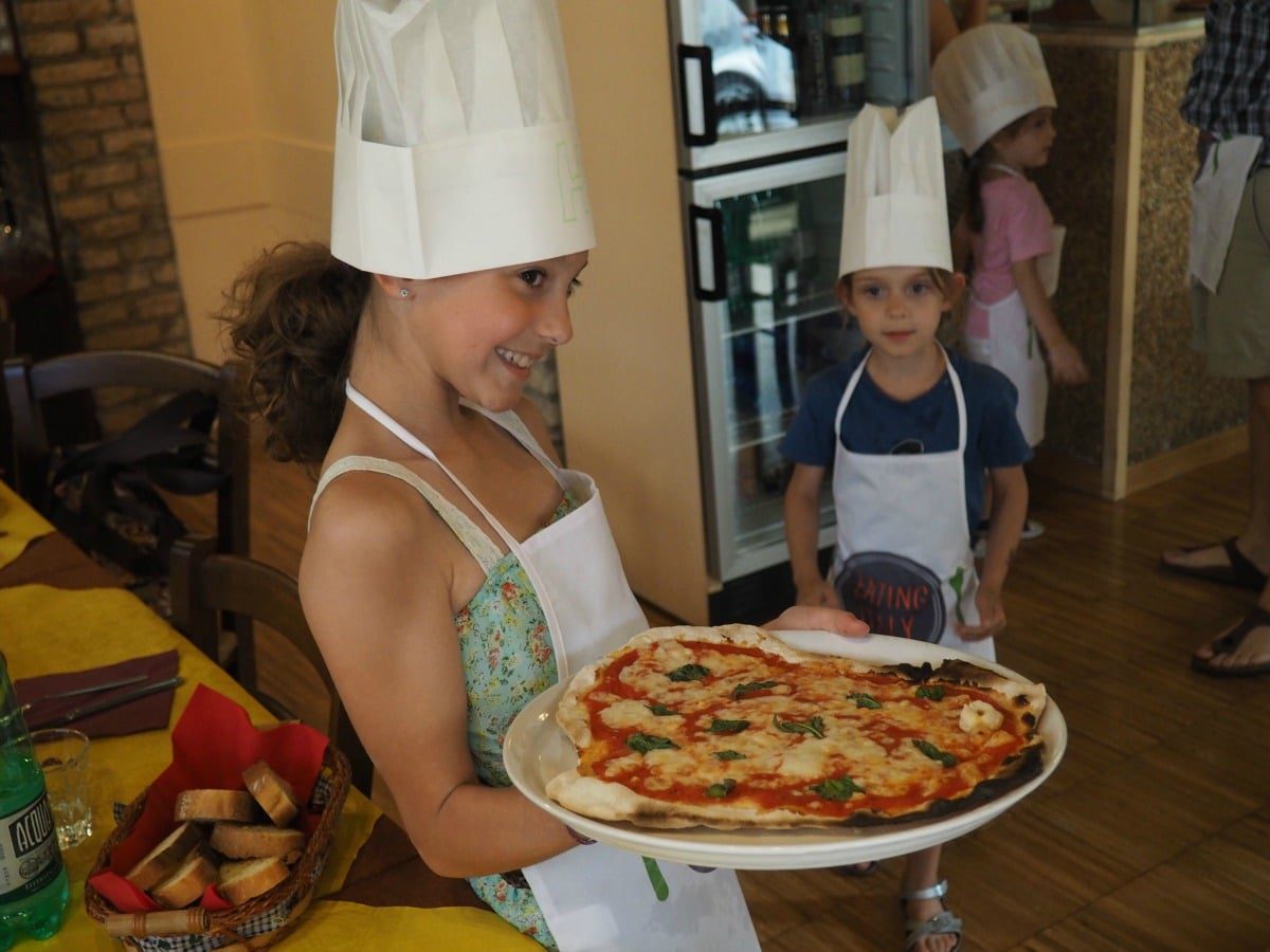Pizza making in Rome