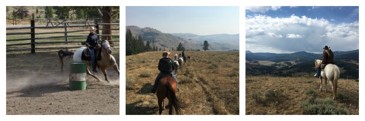 Trail rides at the Nine Quarter Circle ranch