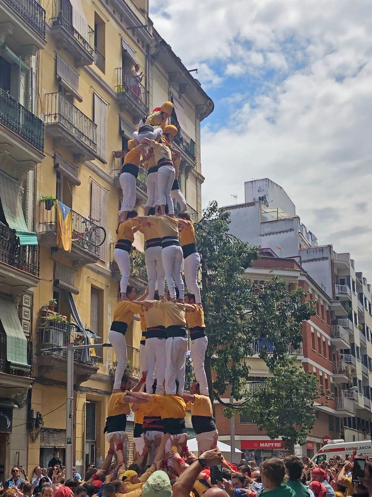 Family Vacation in Spain, Castellers