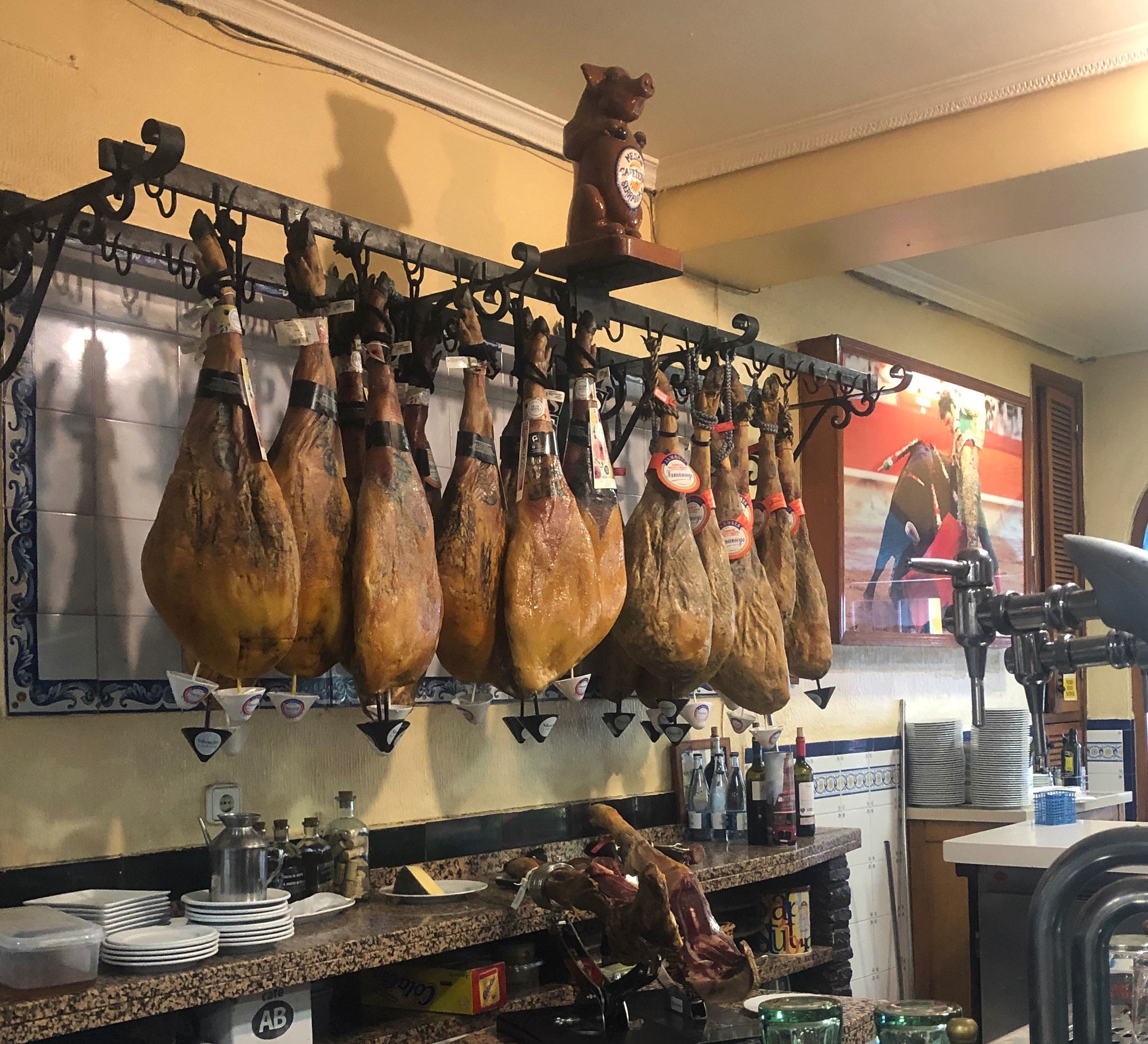 Family Vacation in Spain, Jamon