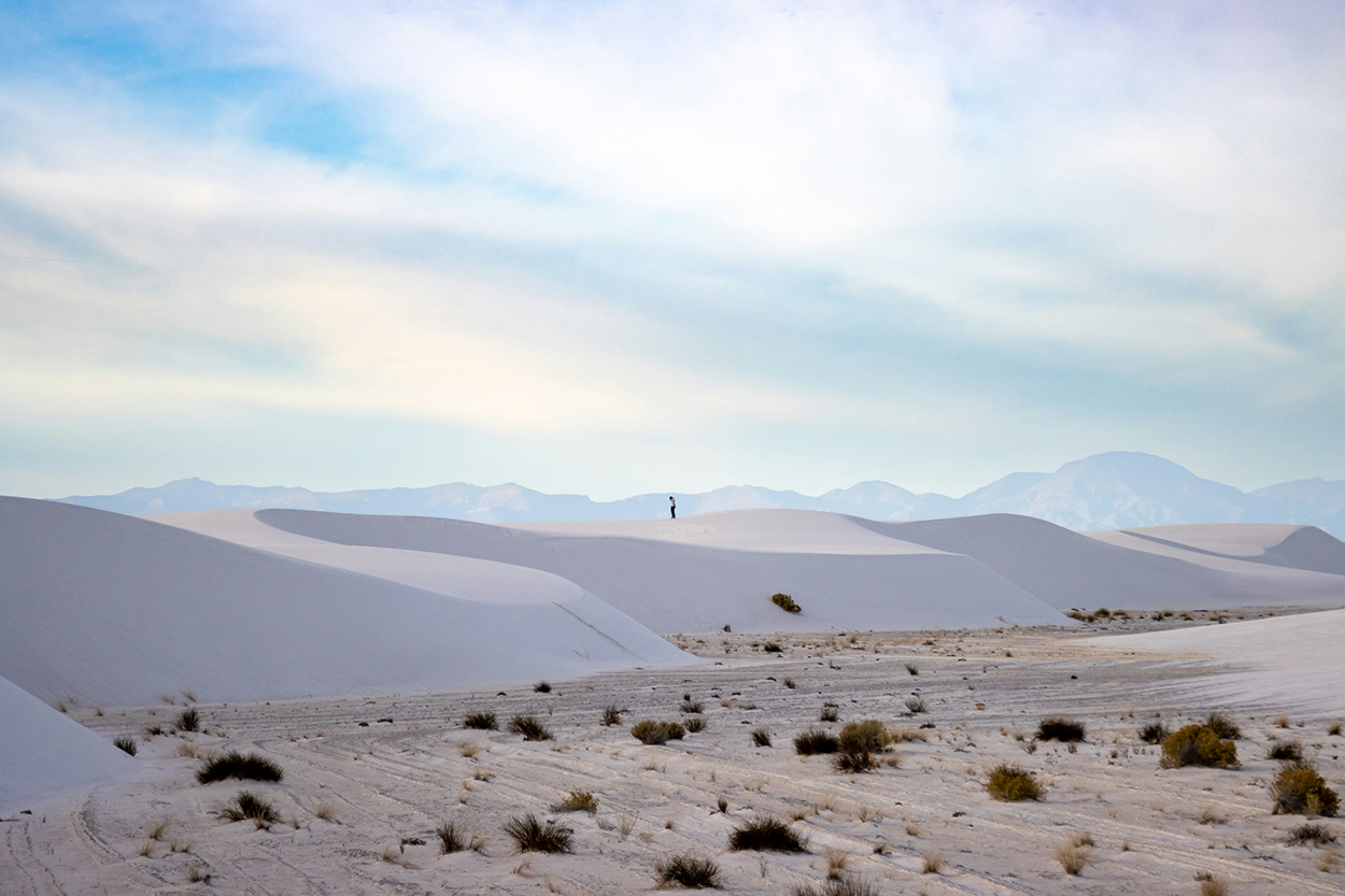 The dunes in White Sands National Park in New Mexico. Photo by Caleb Jack on Unsplash