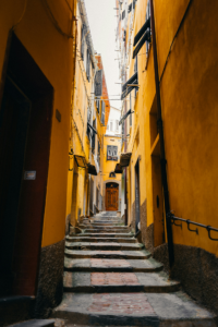 Stairs in the village of Cinque Terre