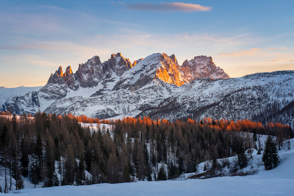 Skiing the Dolomites