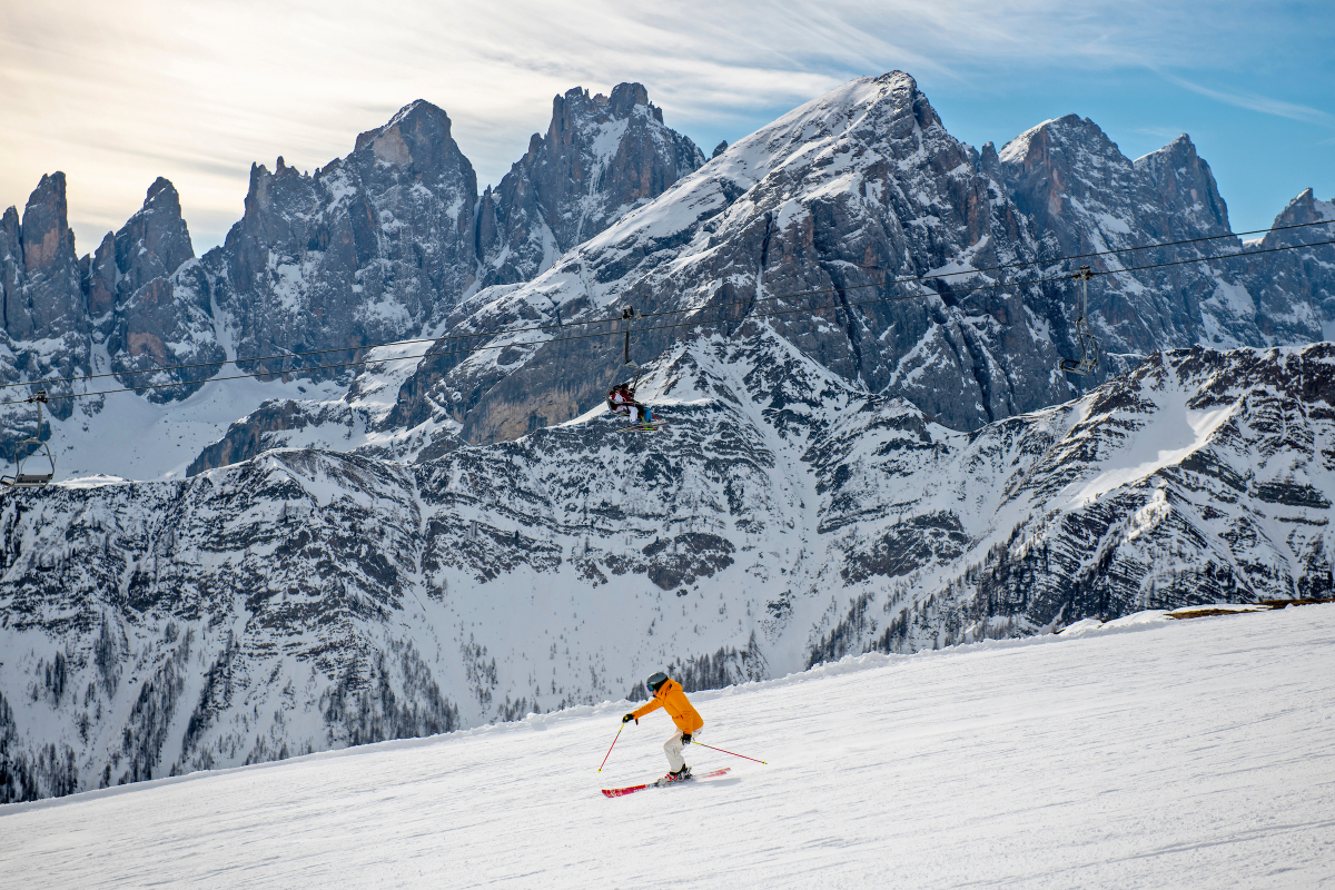 Skiing the Dolomites