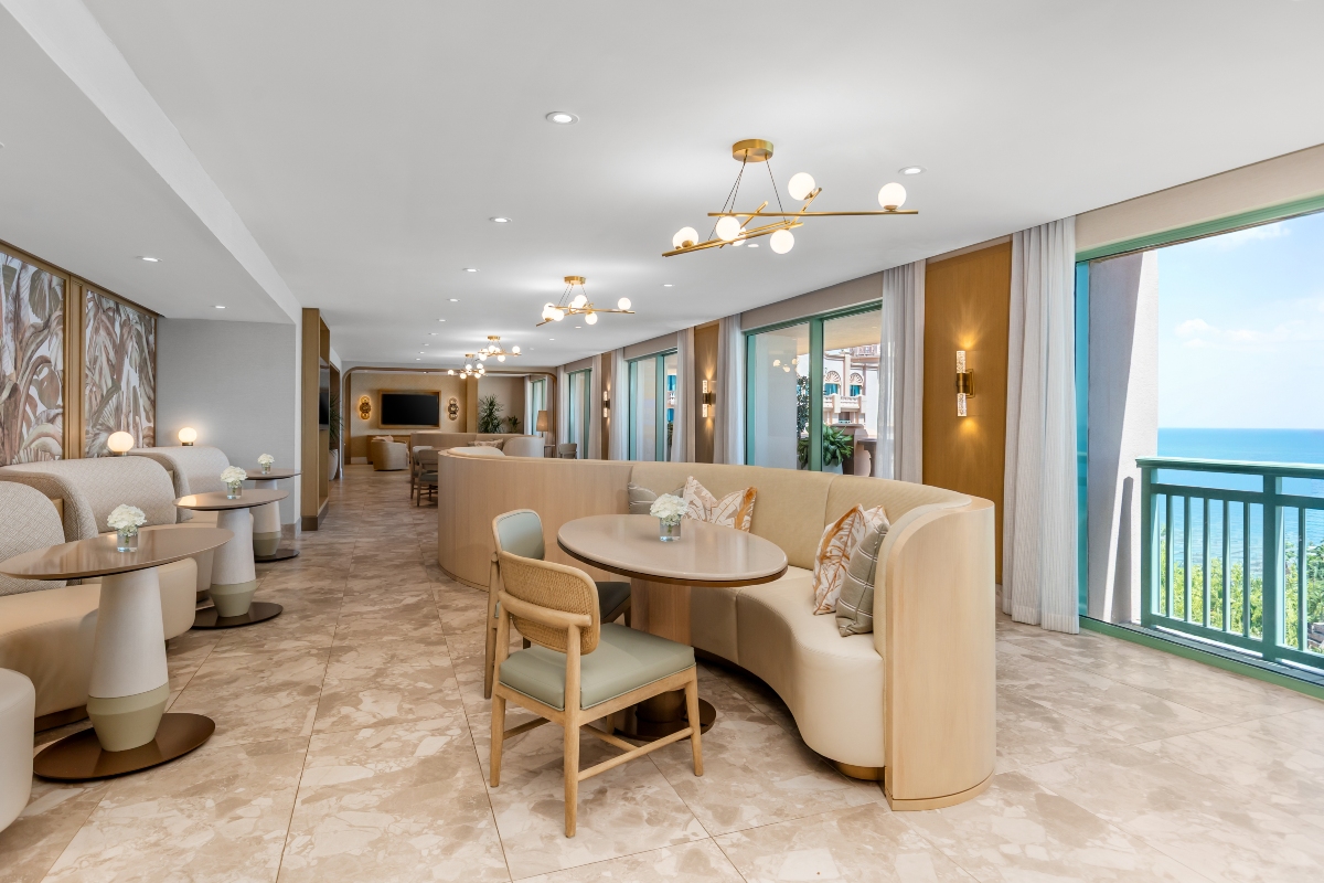 Inside the New Imperial Club at Atlantis Paradise Island